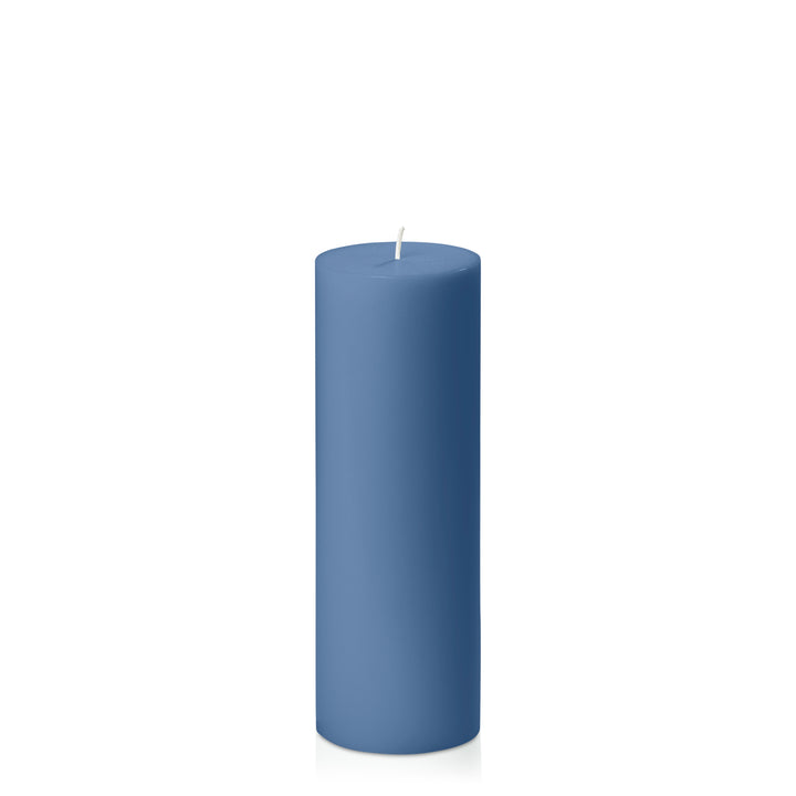 Dusty Blue 7cm x 20cm Pillar Pack of 1