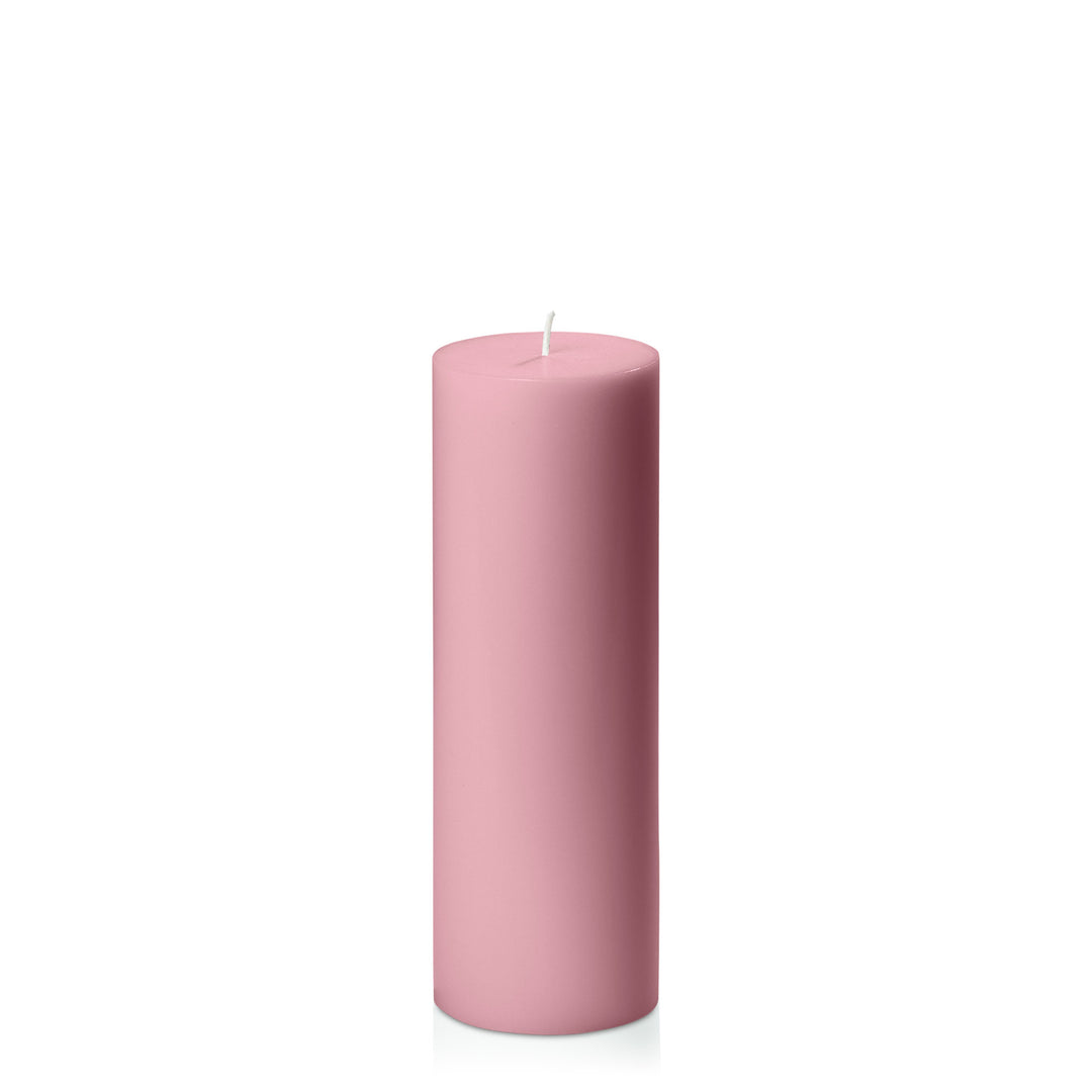 Dusty Pink 7cm x 20cm Pillar Pack of 1