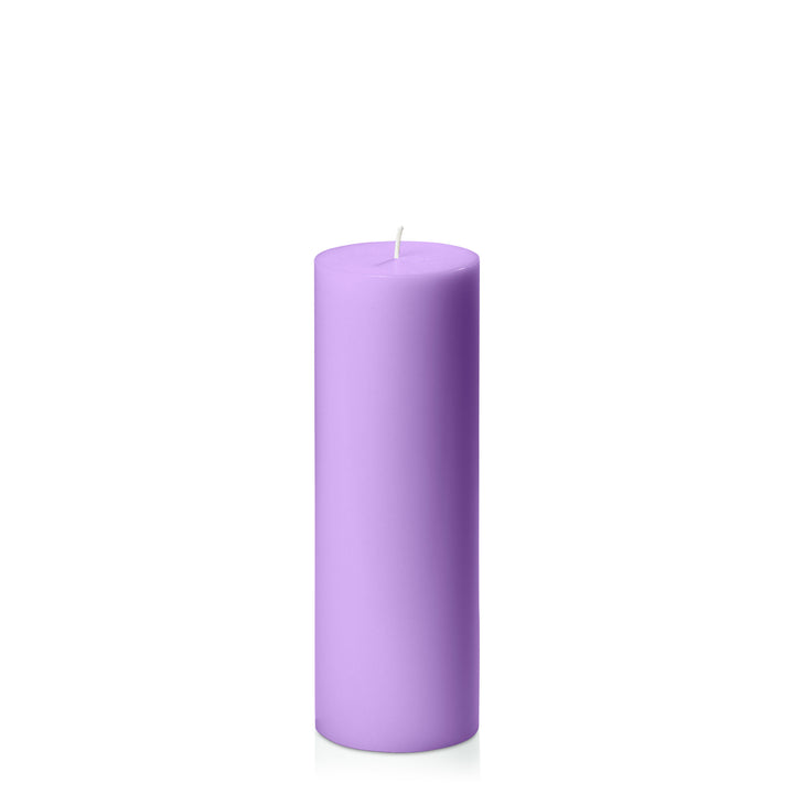 Purple 7cm x 20cm Pillar Pack of 1