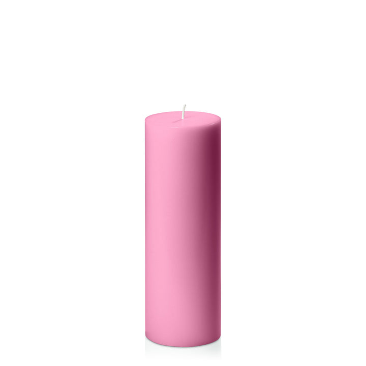 Rose Pink 7cm x 20cm Pillar Pack of 1