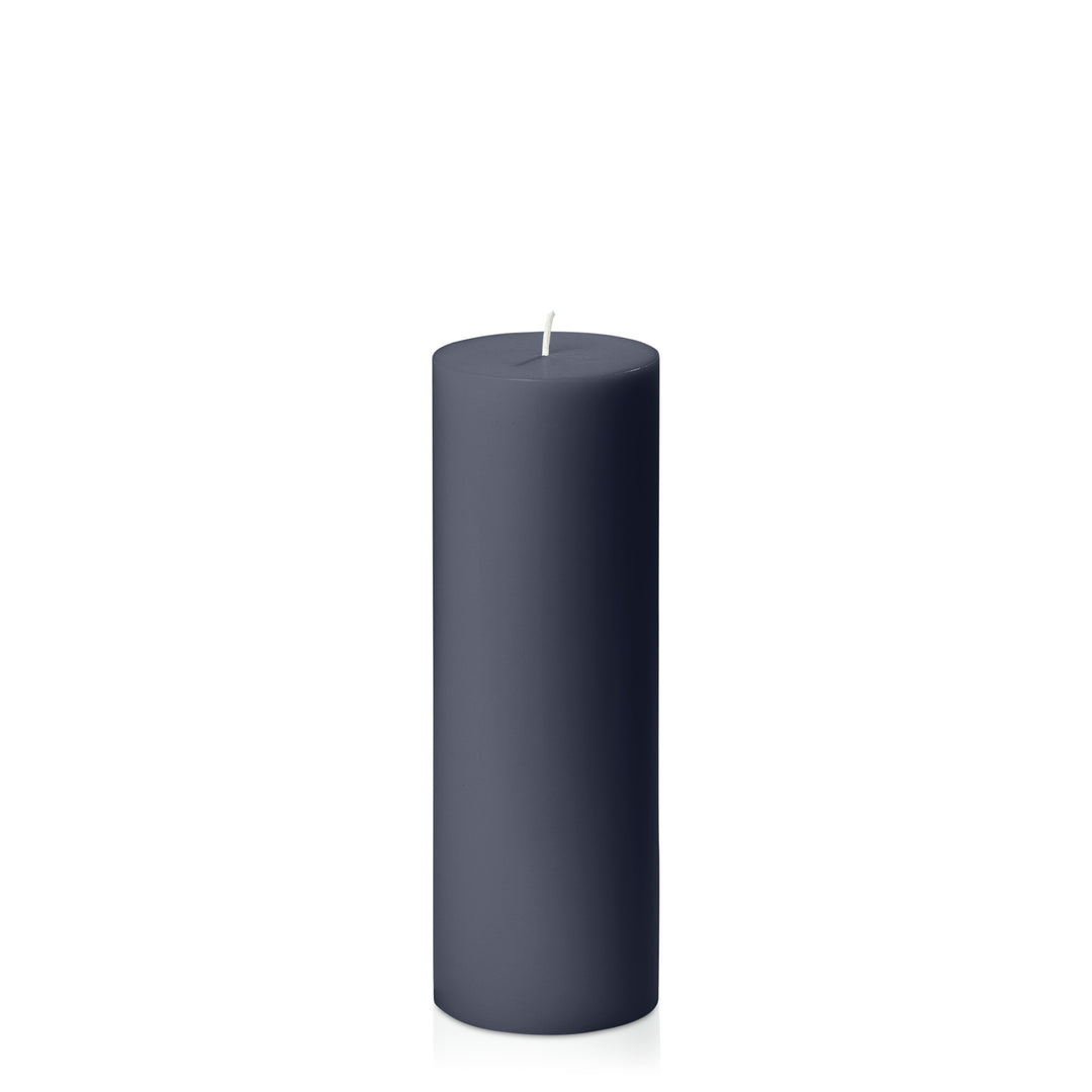 Steel Blue 7cm x 20cm Pillar Pack of 1