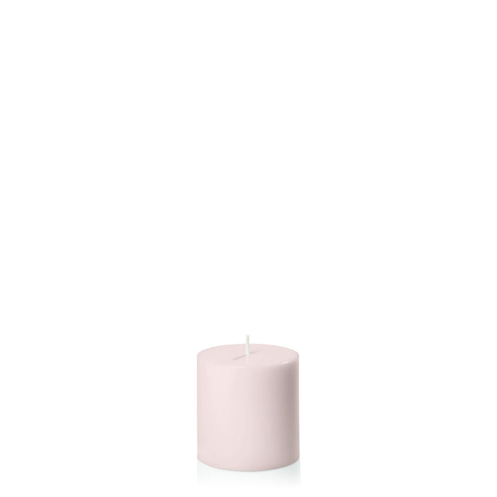 Antique Pink 7cm x 7cm Pillar Pack of 1