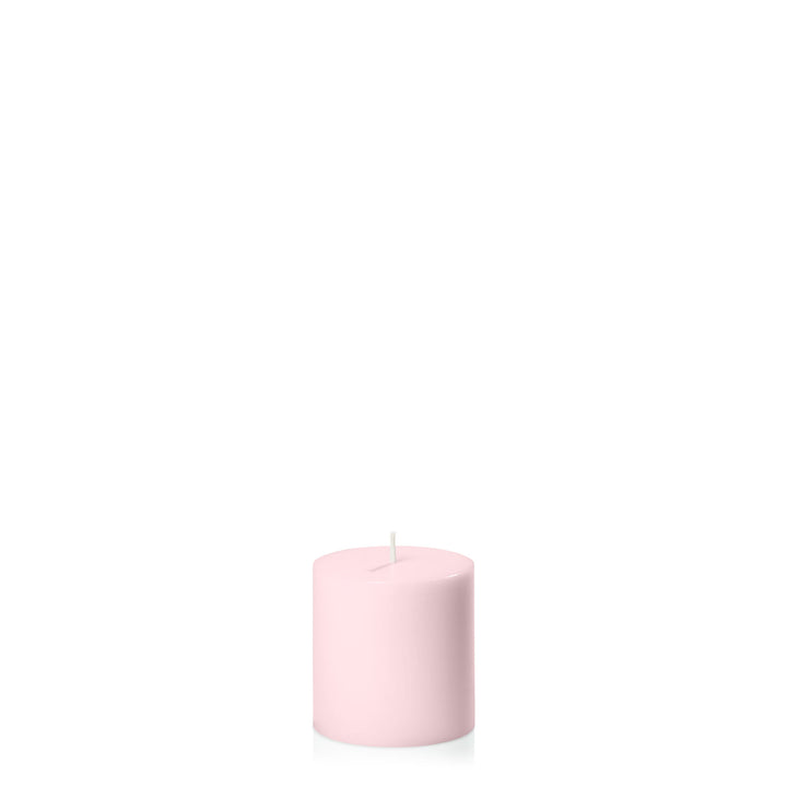 Blush Pink 7cm x 7cm Pillar Pack of 1