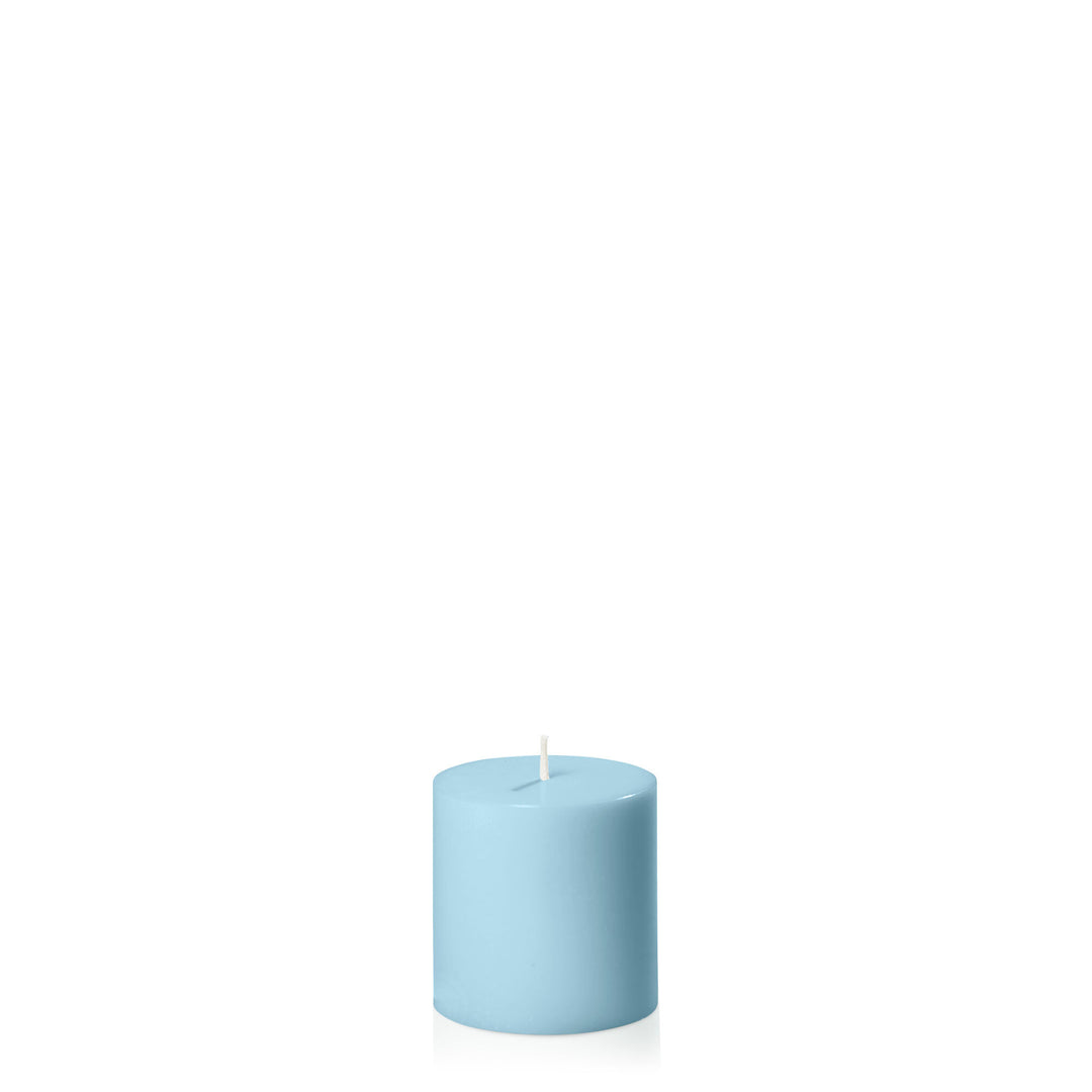 French Blue 7cm x 7cm Pillar Pack of 1