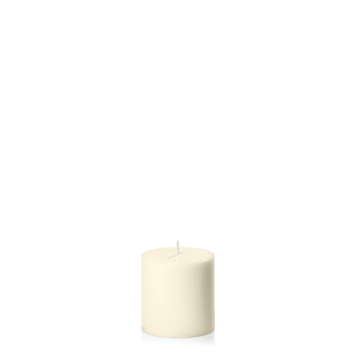 Ivory 7cm x 7cm Pillar Pack of 1