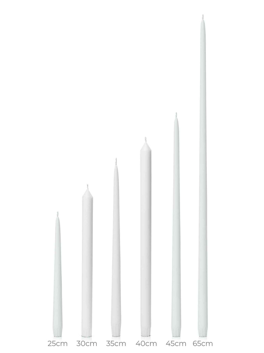 Baked Clay 25cm Taper Candles Pack of 4