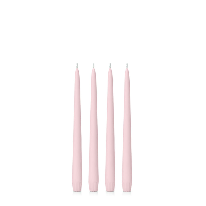 Blush Pink 25cm Taper Candles Pack of 4