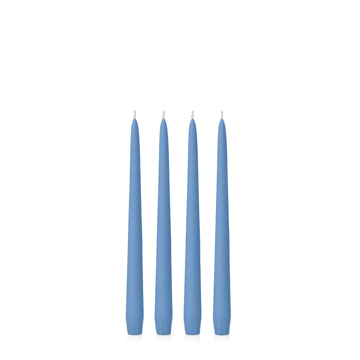 Dusty Blue 25cm Taper Candles Pack of 4