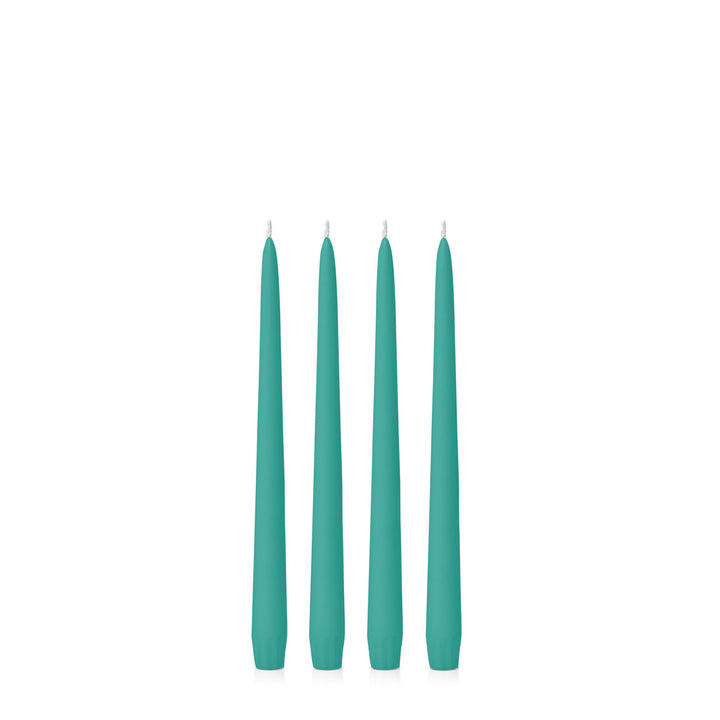 Emerald Green 25cm Taper Candles Pack of 4