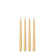 Gold 25cm Taper Candles Pack of 4