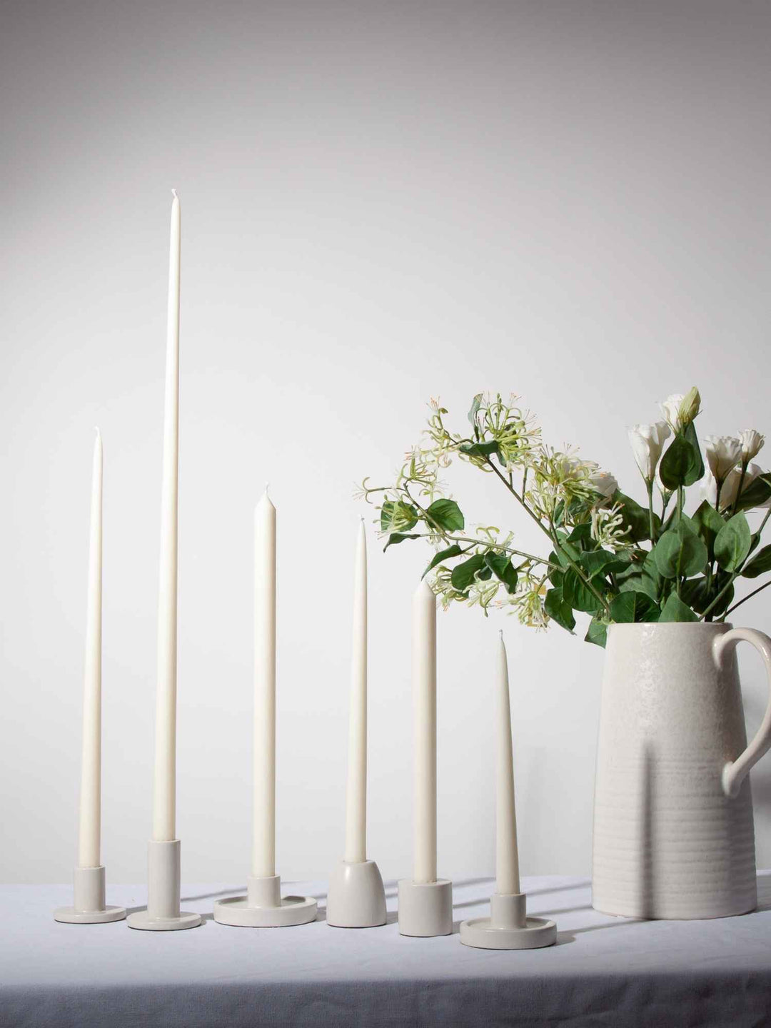 Ivory 25cm Taper Candles Pack of 4