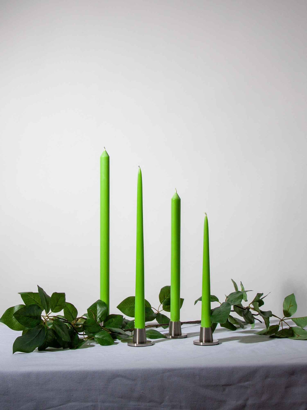 Lime 25cm Taper Candles Pack of 4