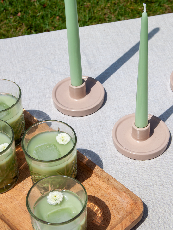 Matcha 25cm Taper Candles Pack of 4