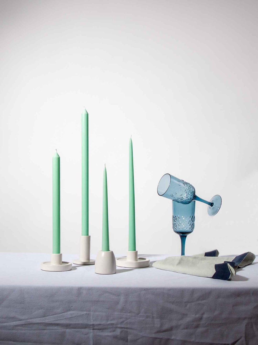 Mint Green 25cm Taper Candles Pack of 4