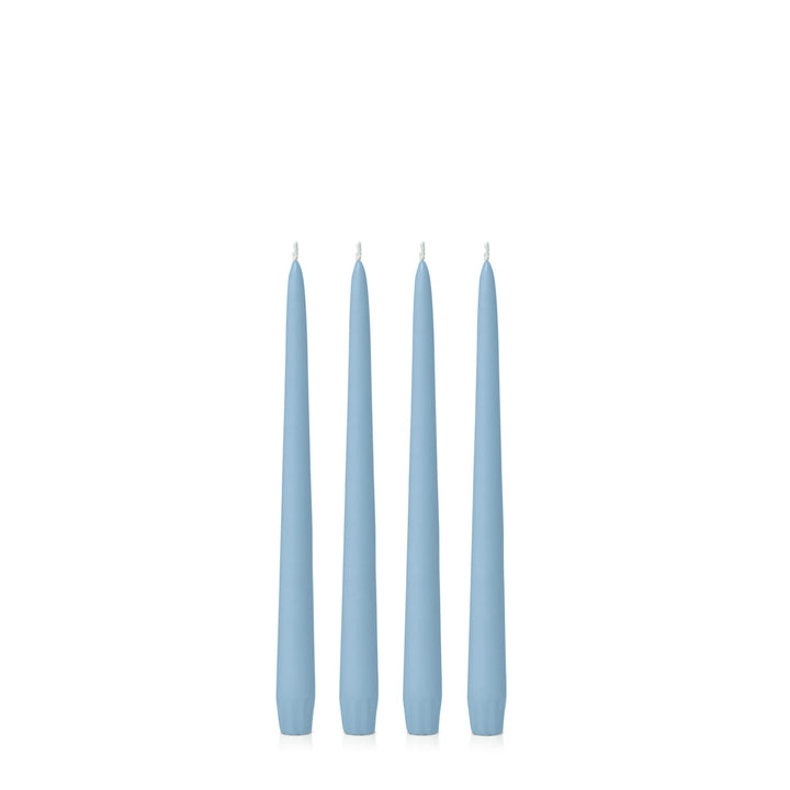 Pastel Blue 25cm Taper Candles Pack of 4