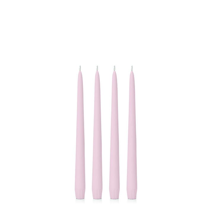 Pastel Pink 25cm Taper Candles Pack of 4