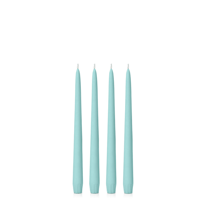 Pastel Teal 25cm Taper Candles Pack of 4