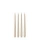 Sandstone 25cm Taper Candles Pack of 4