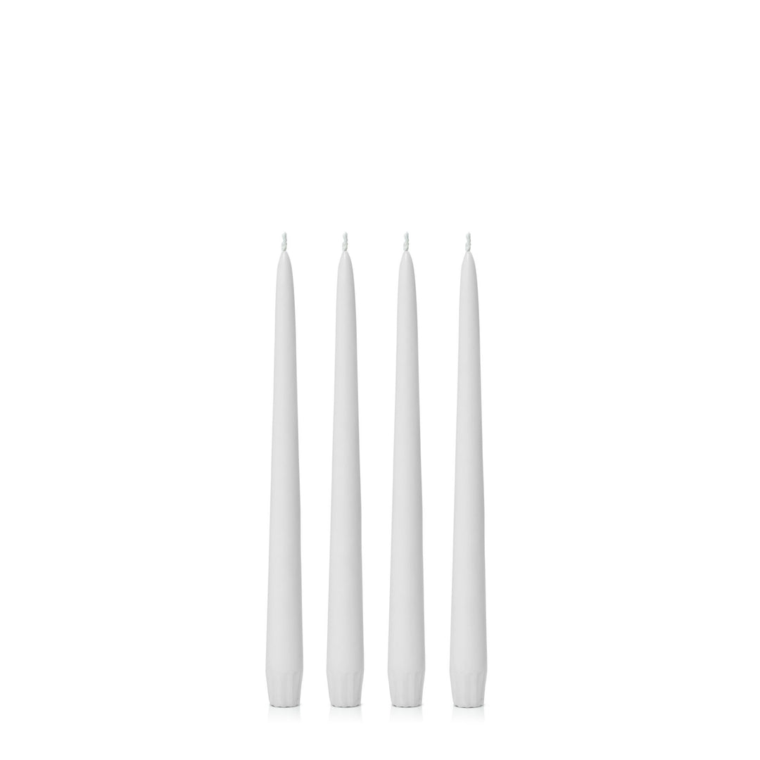 Stone 25cm Taper Candles Pack of 4