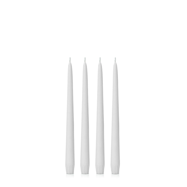 Stone 25cm Taper Candles Pack of 4