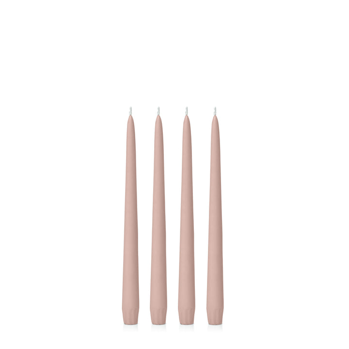 Vintage Blush 25cm Taper Candles Pack of 4