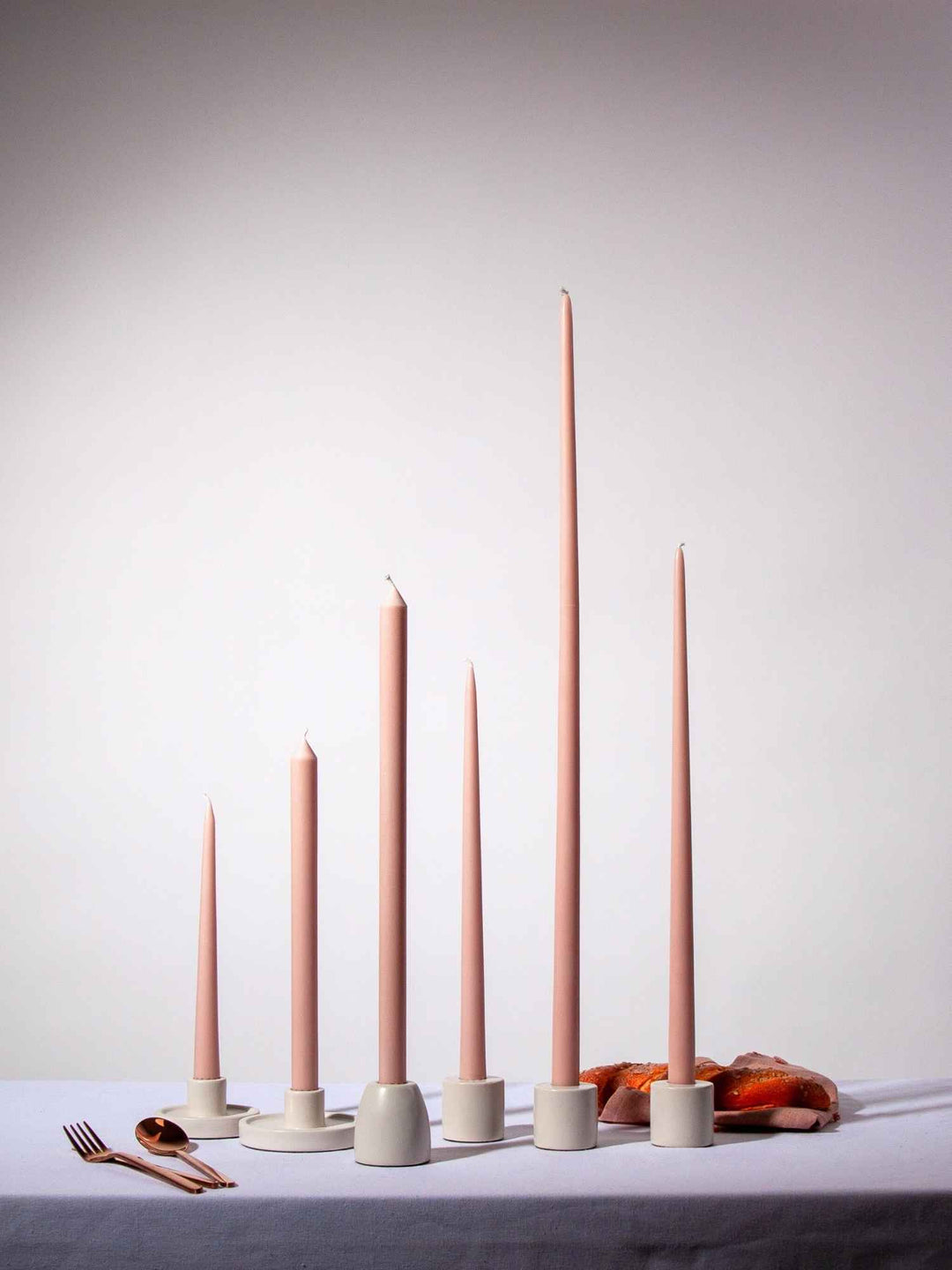 Vintage Blush 25cm Taper Candles Pack of 4