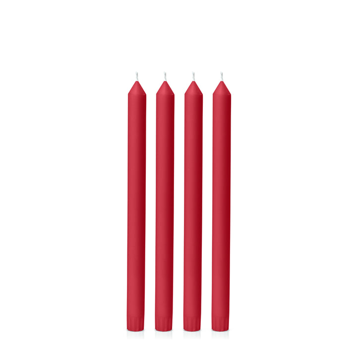 Chilli 30cm Dinner Candles Pack of 4