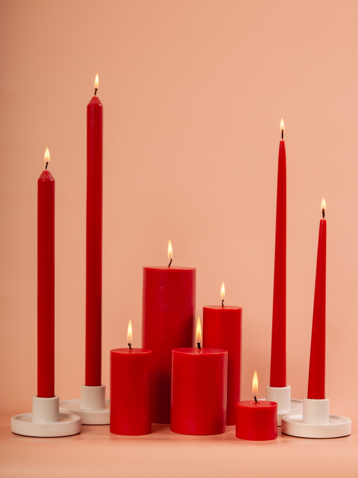 Chilli 30cm Dinner Candles Pack of 4