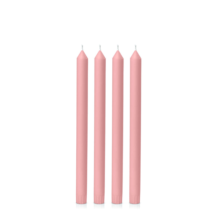 Coral Pink 30cm Dinner Candles Pack of 4