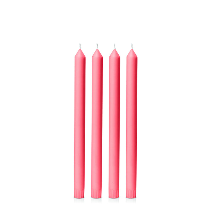 Carnival Red 30cm Dinner Candles Pack of 4