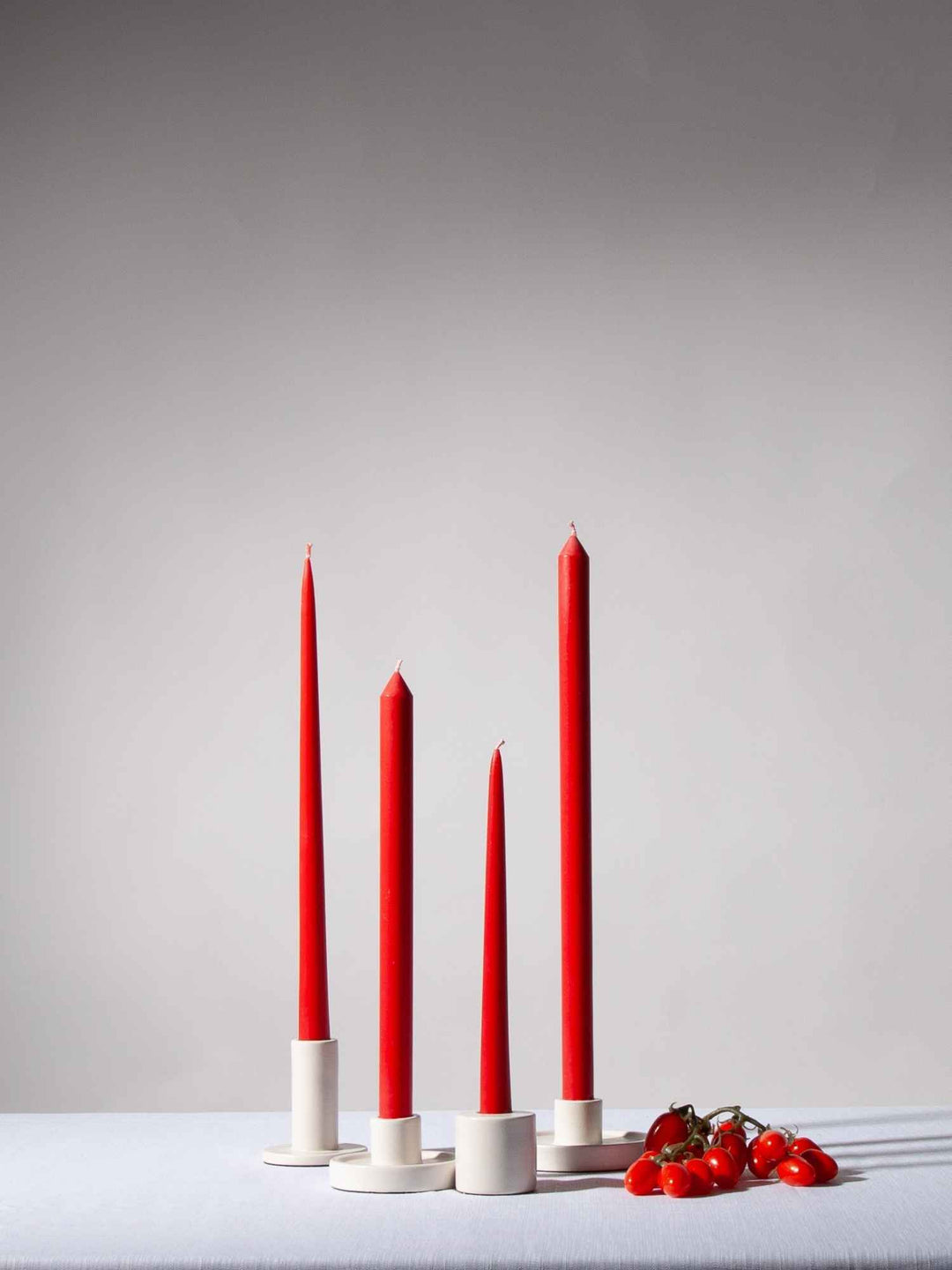 Carnival Red 30cm Dinner Candles Pack of 4