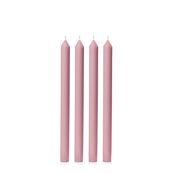 Dusty Pink 30cm Dinner Candles Pack of 4