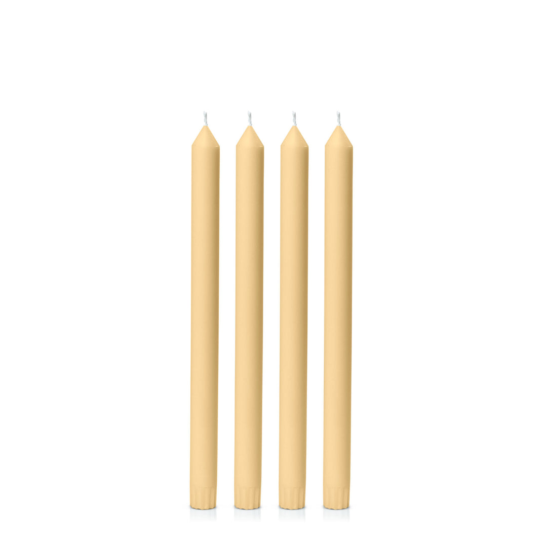 Gold 30cm Dinner Candles Pack of 4