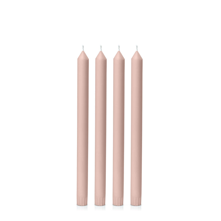 Heritage Rose 30cm Dinner Candles Pack of 4