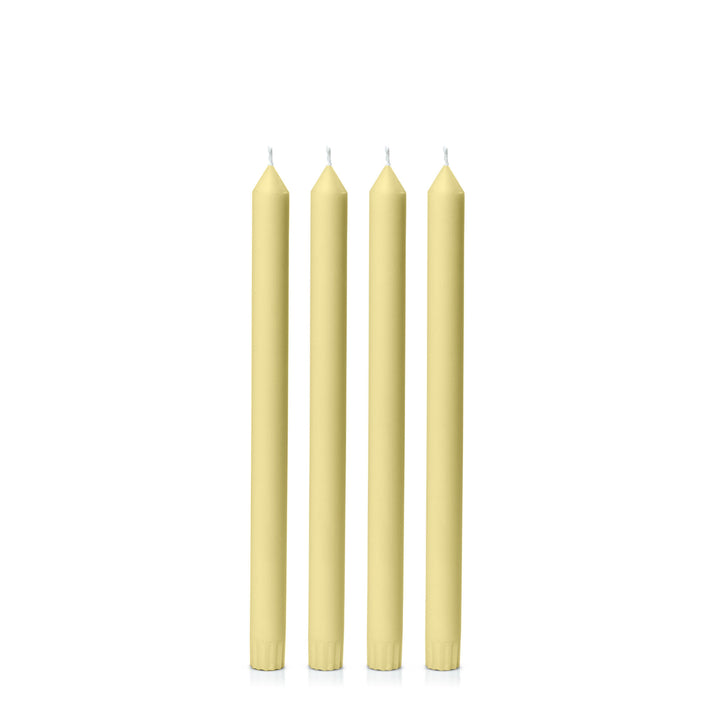 Lemon 30cm Dinner Candles Pack of 4