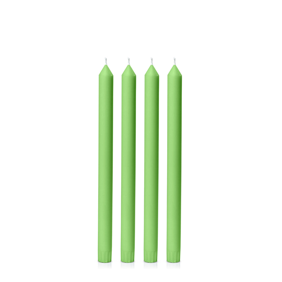 Lime 30cm Dinner Candles Pack of 4