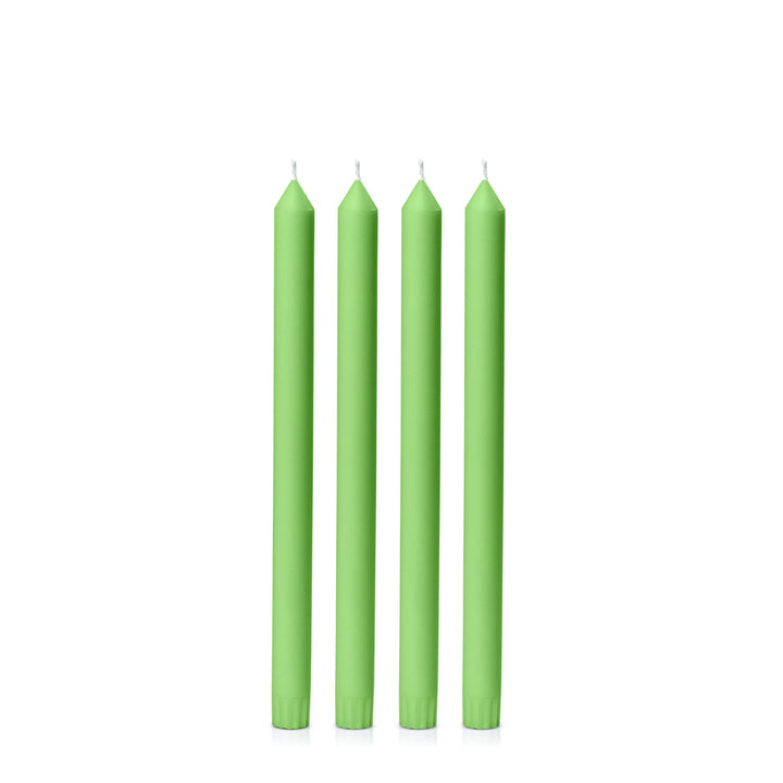 Lime 30cm Dinner Candles Pack of 4