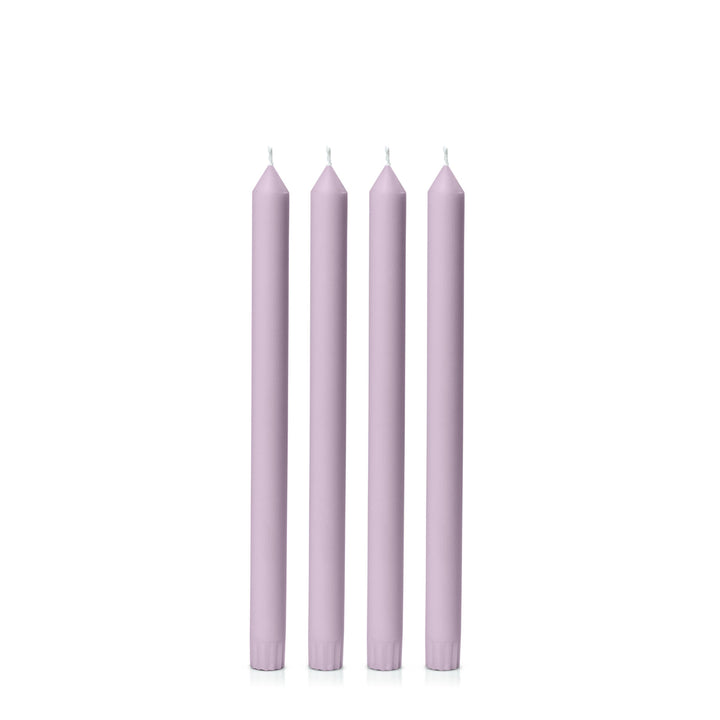 Lilac 30cm Dinner Candles Pack of 4