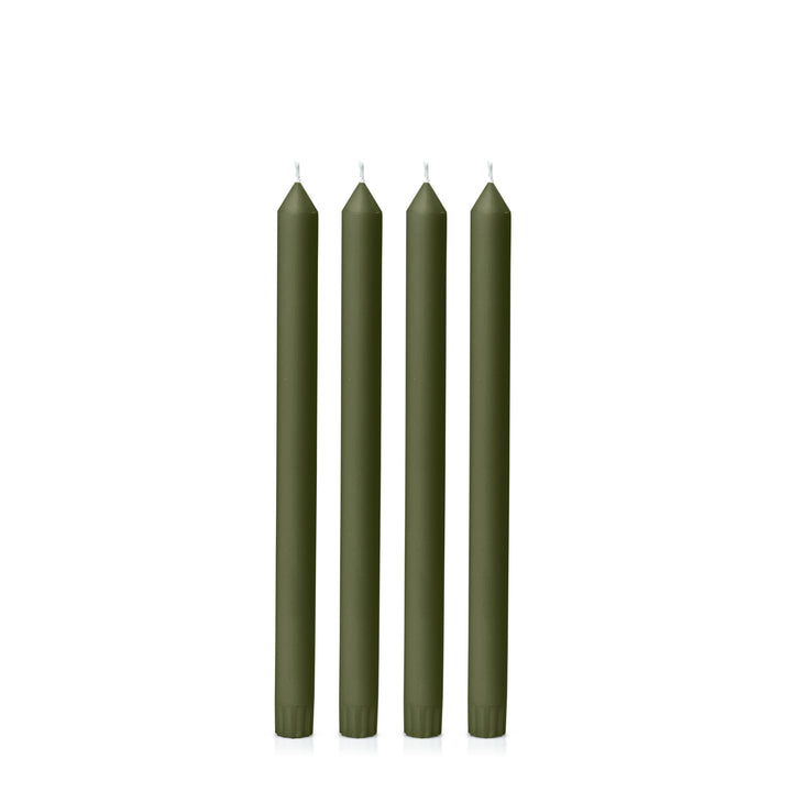 Olive 30cm Dinner Candles Pack of 4