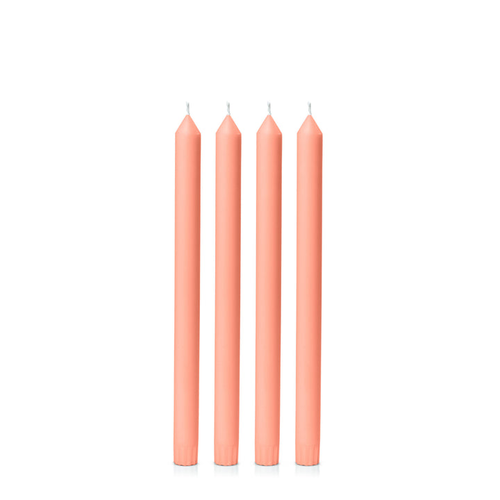 Peach 30cm Dinner Candles Pack of 4