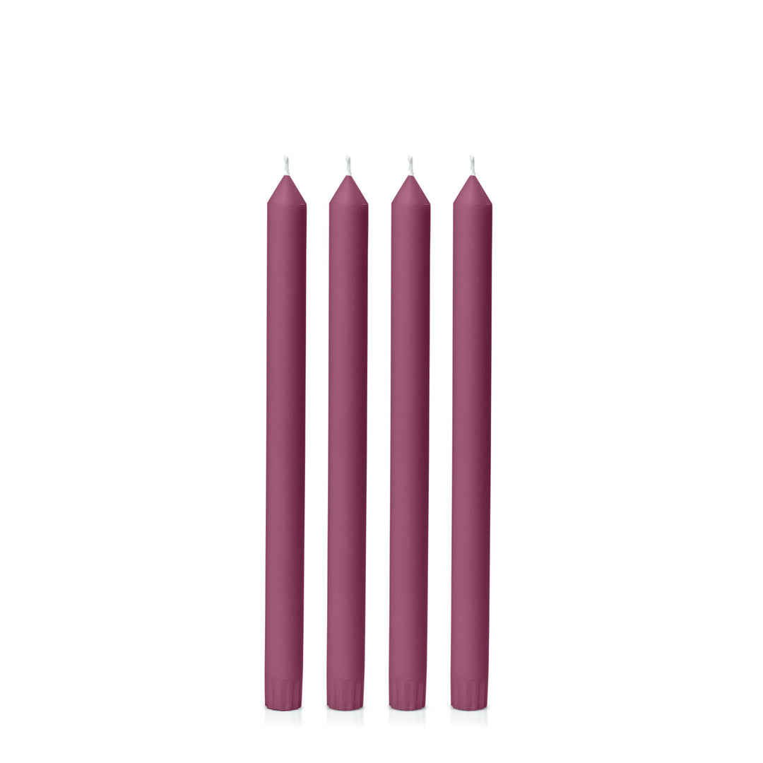 Plum 30cm Dinner Candles Pack of 4