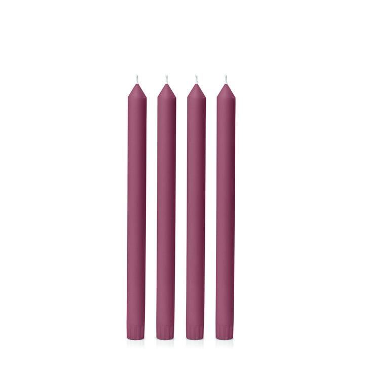 Plum 30cm Dinner Candles Pack of 4