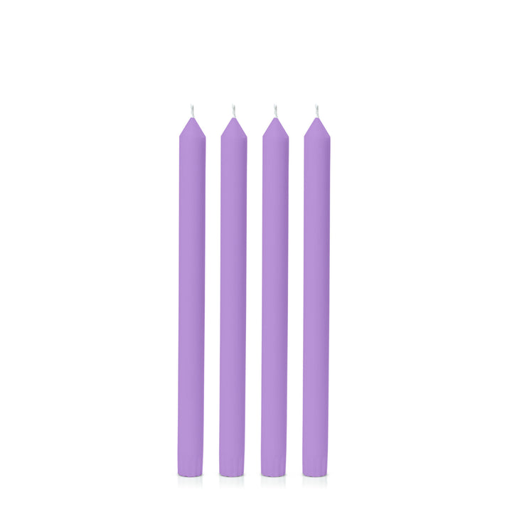 Purple 30cm Dinner Candles Pack of 4