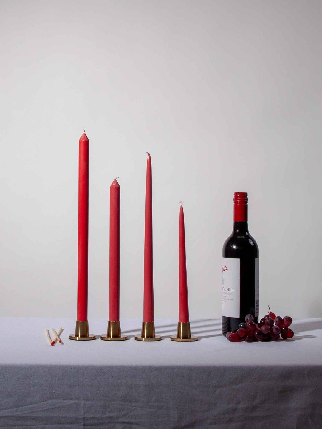 Red 30cm Dinner Candles Pack of 4