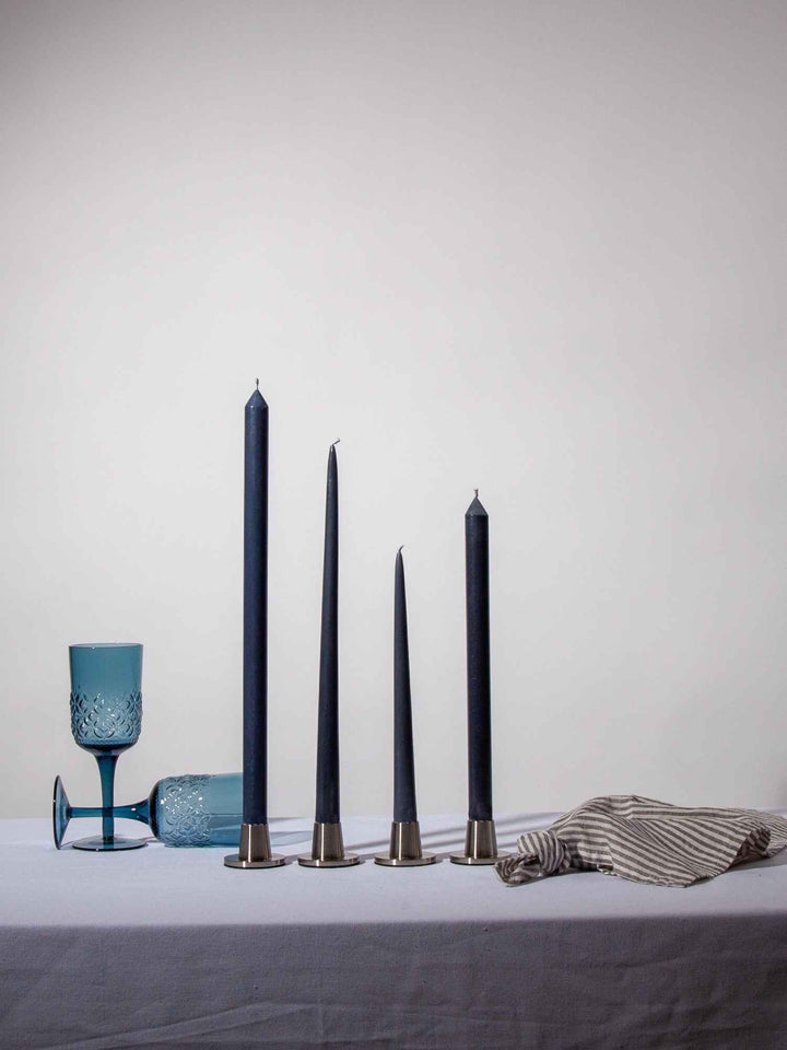 Steel Blue 30cm Dinner Candles