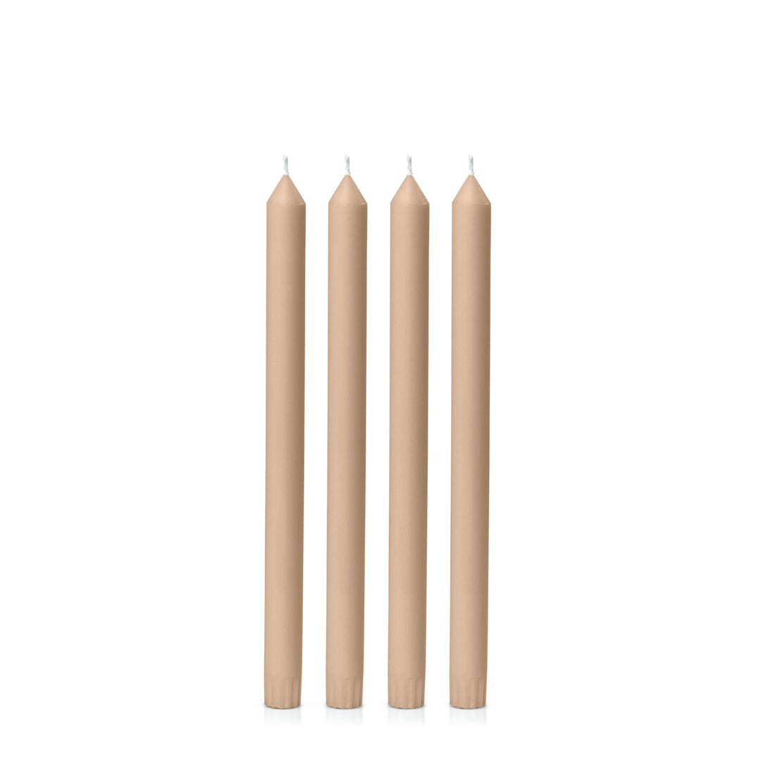 Toffee 30cm Dinner Candles Pack of 4