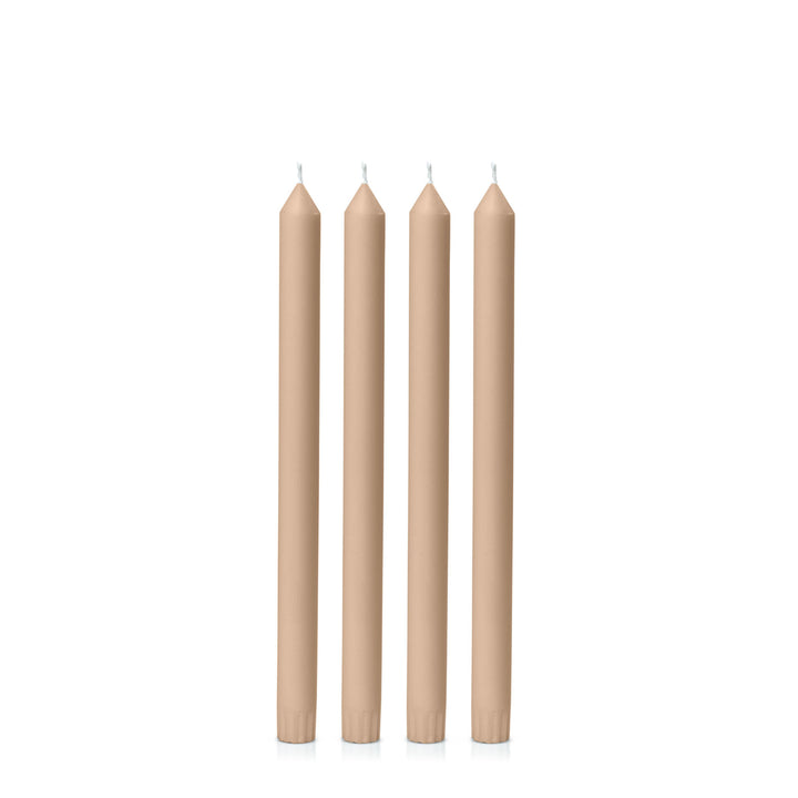 Toffee 30cm Dinner Candles Pack of 4