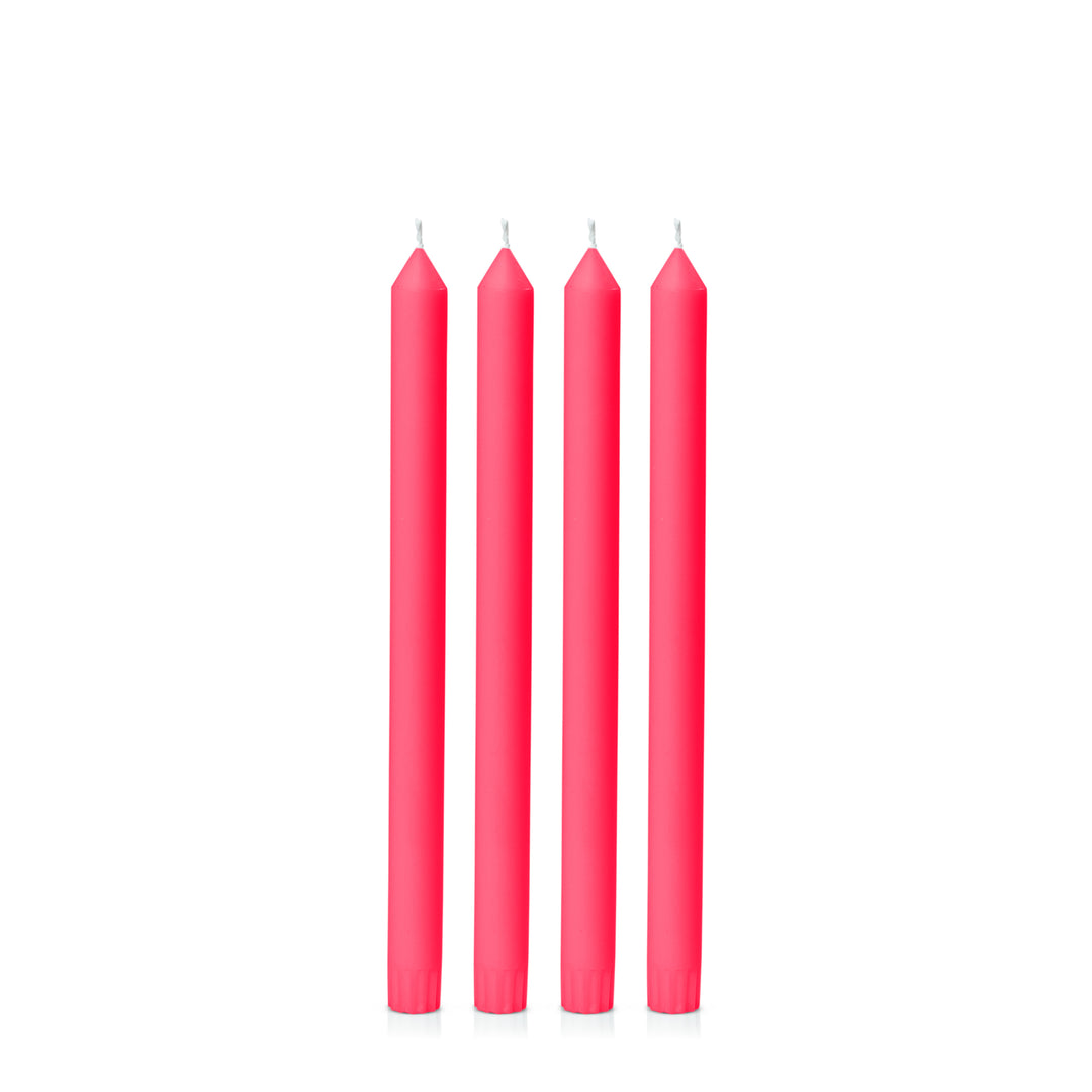 Watermelon 30cm Dinner Candles Pack of 4