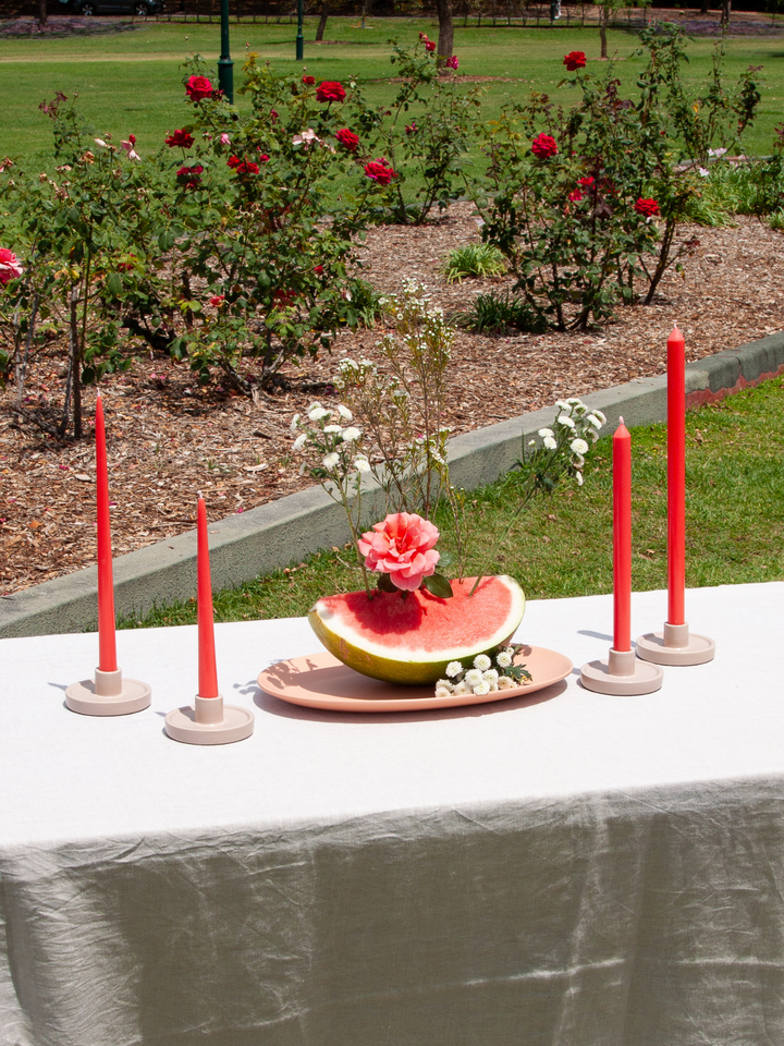 Watermelon 30cm Dinner Candles Pack of 4