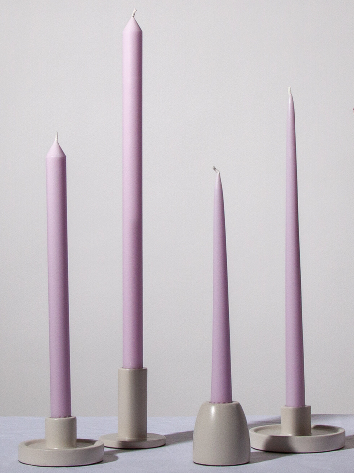 Lilac 30cm Dinner Candles